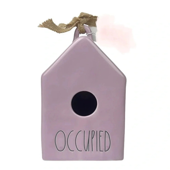 Rae Dunn Ceramic Occupied Birdhouse - Picture 2 of 7